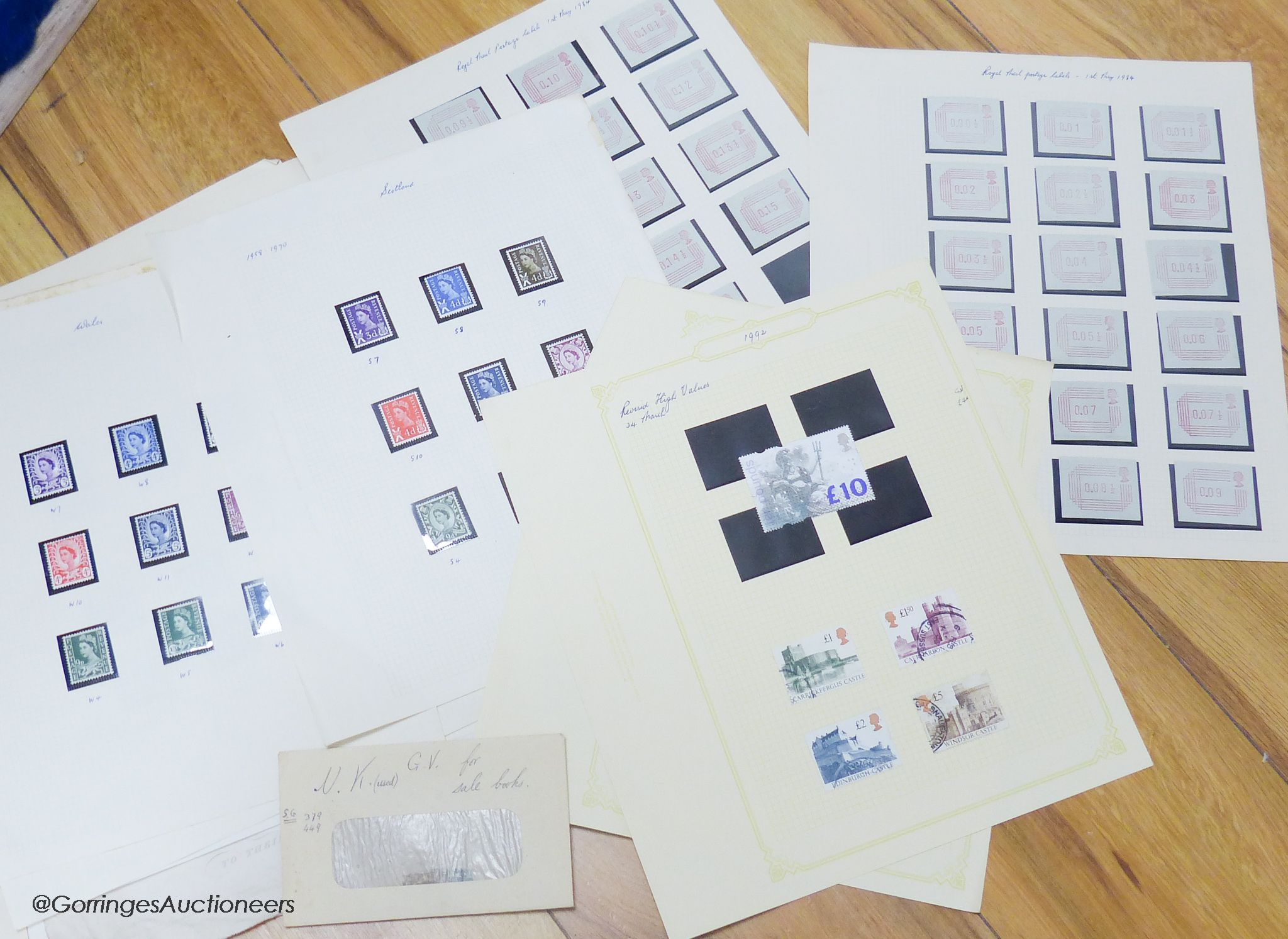 Various folders of world stamps including Egypt
